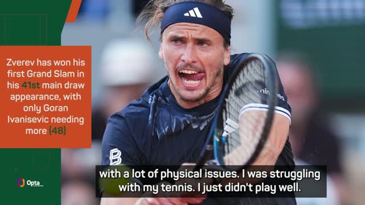 Call me the worst Slam winner, I don't care! - Zverev after French Open title