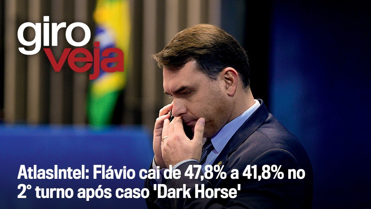 AtlasIntel: Flávio cai de 47,8% a 41,8% no 2° turno após caso 'Dark Horse'