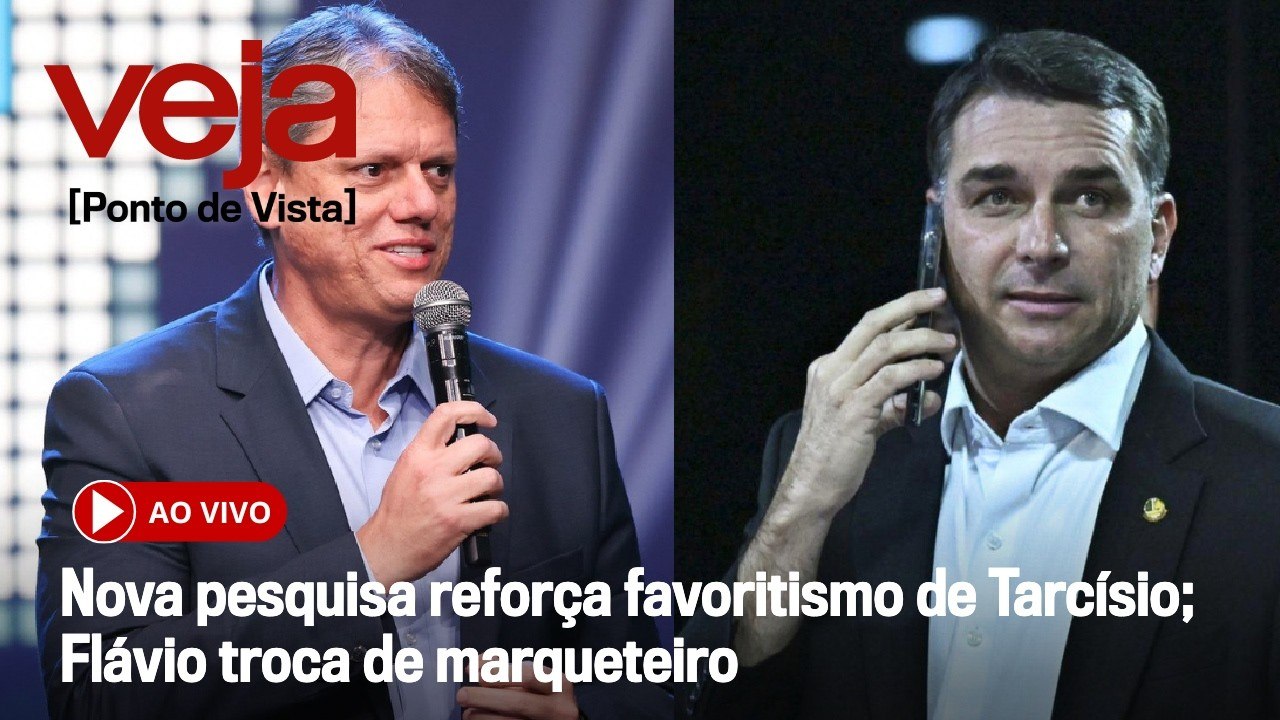 AO VIVO: Nova pesquisa reforça favoritismo de Tarcísio; Flávio troca de marqueteiro