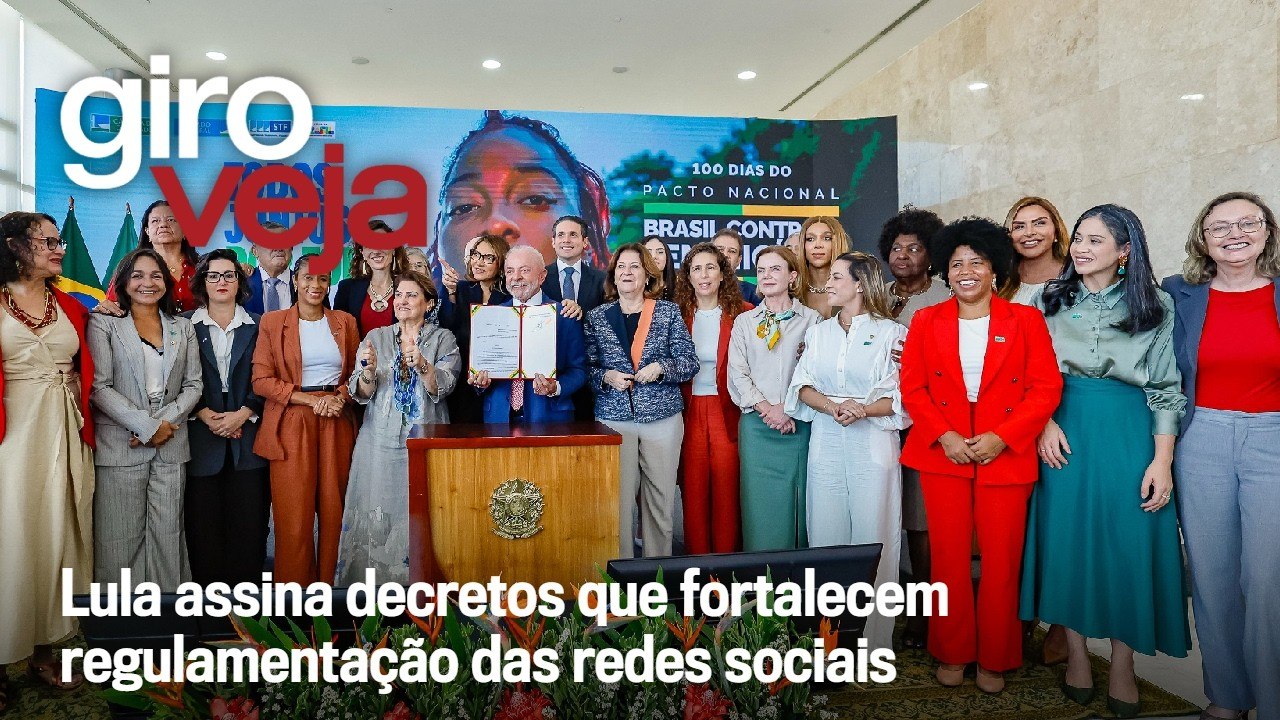 Lula assina decretos que fortalecem regulamentação das redes sociais | Giro VEJA