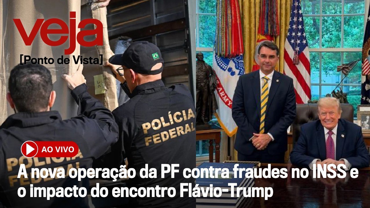 AO VIVO: A nova operação da PF contra fraudes no INSS e o impacto do encontro Flávio-Trump