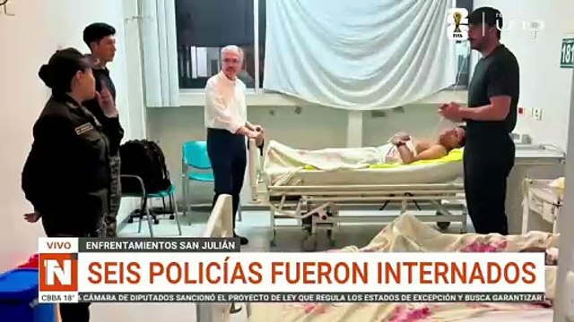 Enfrentamientos en San Julián: Seis policías fueron internados