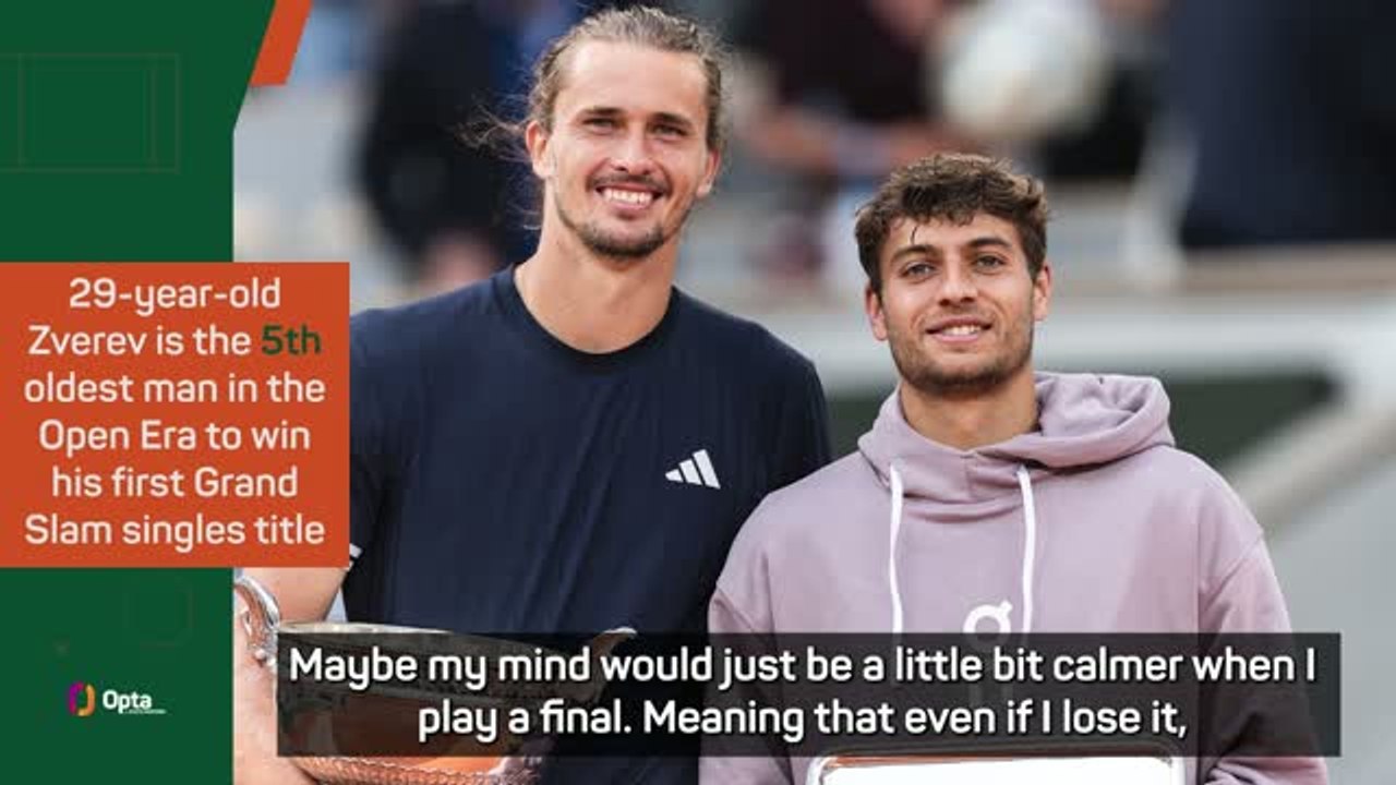 'I'll always be a Grand Slam champion' - Zverev...
