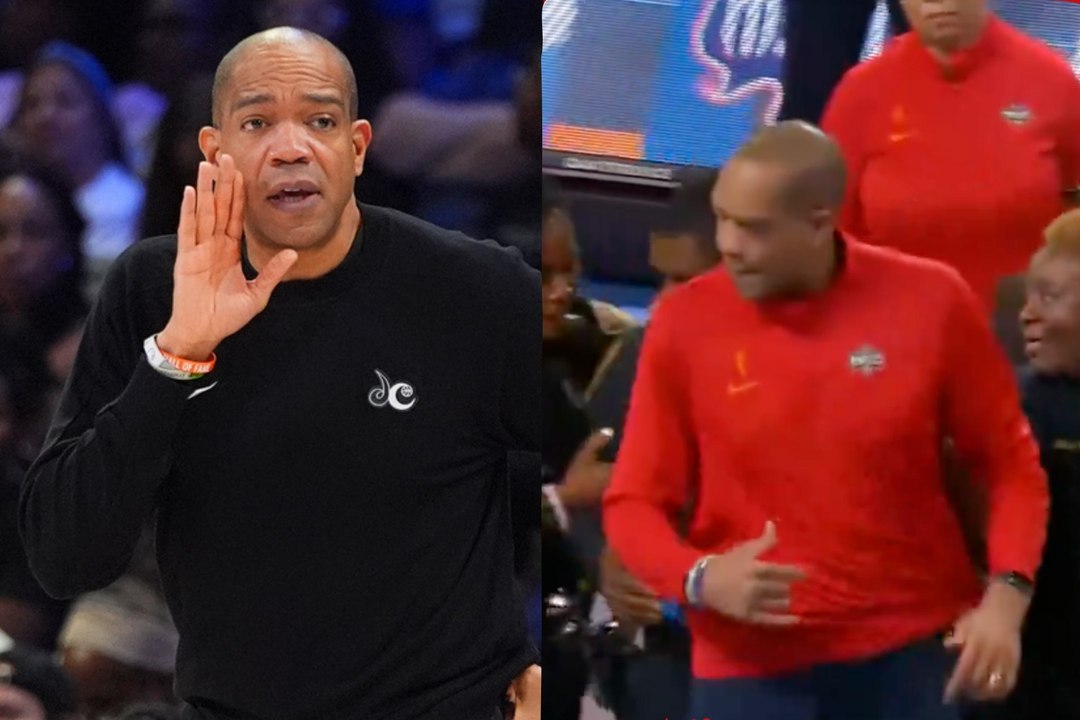 El entrenador de las Mystics tuvo que ser escoltado fuera de la cancha tras explotar contra los árbitros