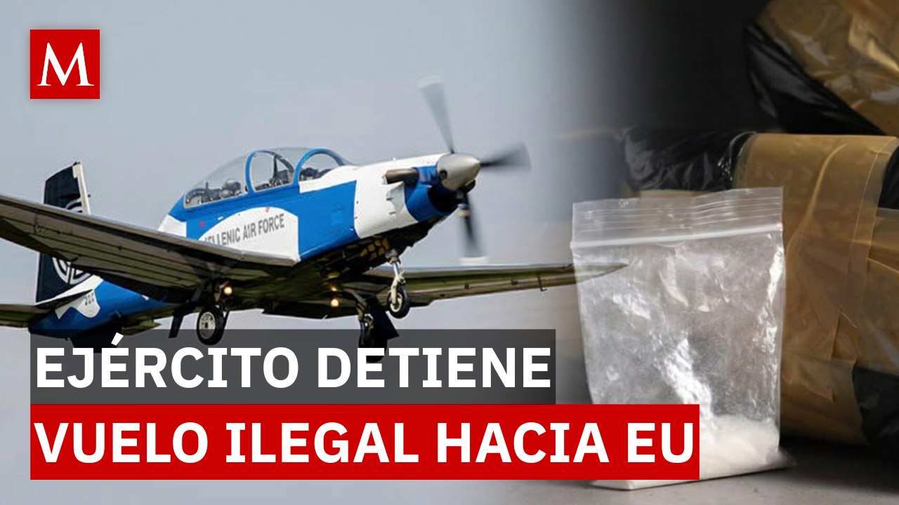 ¡Cayó desde el aire! Marina y Fuerza Aérea interceptan avioneta con cocaína y arsenal en BC