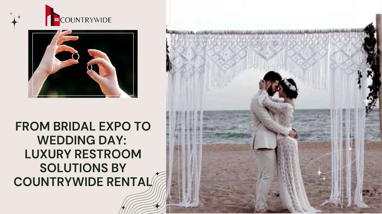 From Bridal Expo to Wedding Day Luxury Restroom Solutions by Countrywide Rental