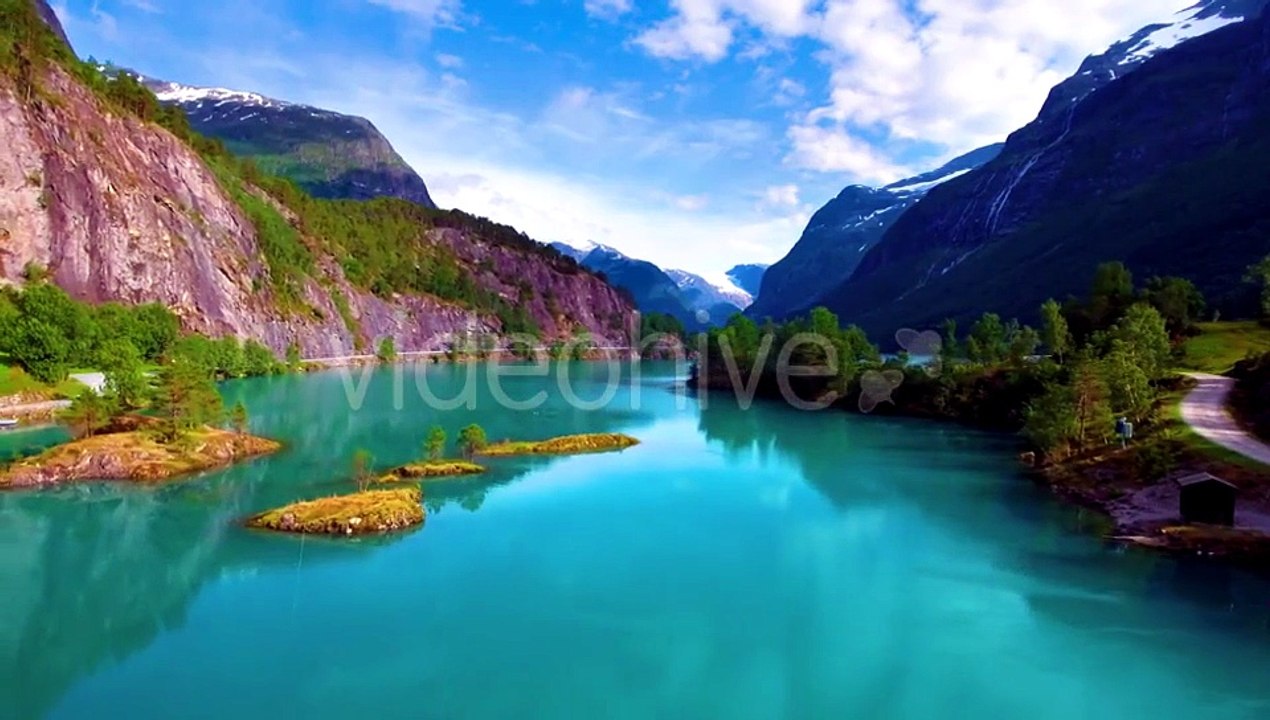 Lovatnet Lake Beautiful Nature Norway