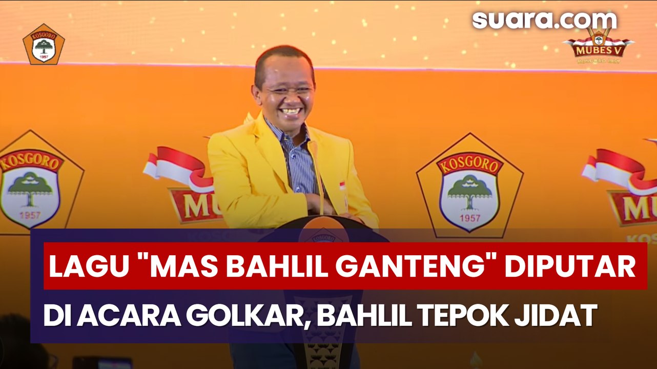 Lagu "Mas Bahlil Ganteng" Diputar di Acara Golkar, Bahlil Sampai Tepok Jidat