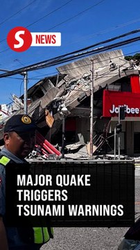 Earthquake of magnitude 7.8 strikes off southern Philippines, tsunami warnings issued