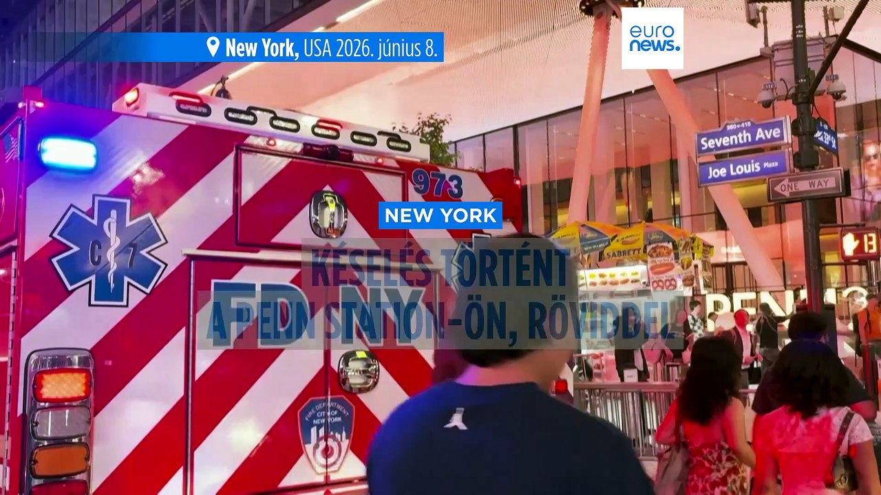 Késeléses a New York-i Penn Station-ön, többen megsérültek, a támadót elfogták
