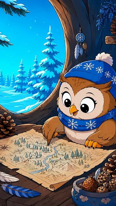 Kleine Eule rückt die Waldkarte um – Verbindungen sehen - Norddakota-Märchen