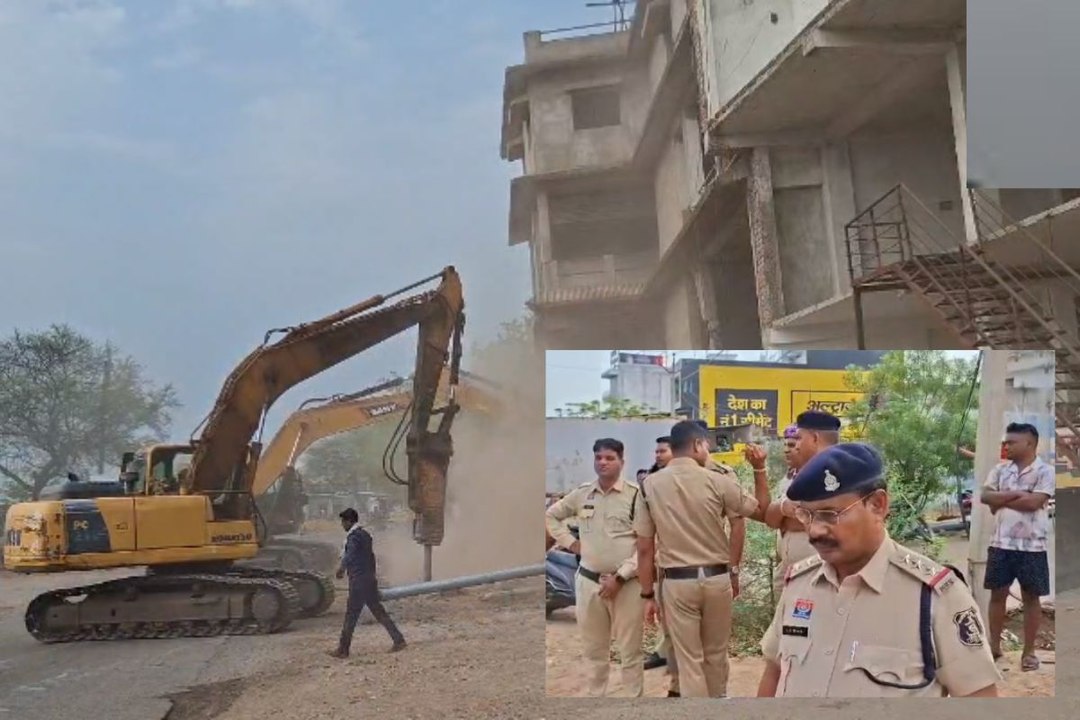 बेमेतरा में बुलडोजर एक्शन! 82 से ज्यादा अवैध नि...