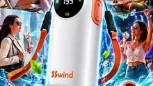 6000mAh Ice Cooling Handheld Fan | 20H Portable Turbo Fan