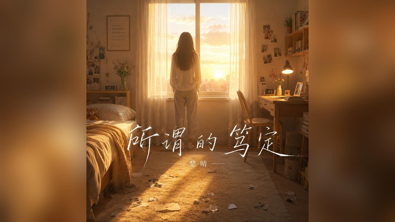 楚晴-所謂的篤定『別再用溫柔當作鎖鏈！別再用虧欠當作誓言！我已經睜開雙眼看清了終點！』#楚晴 #所謂的篤定【動態歌詞/Lyrics Video】