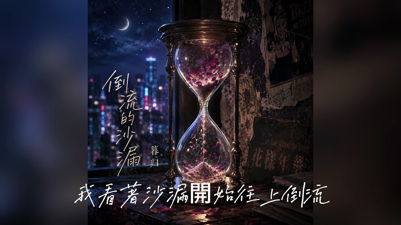 暮歸-倒流的沙漏『讓凋謝的玫瑰重新變回那種嬌羞把走散的以後統統鎖進那個關口 誰還在那個路口揮著顫抖的手』#暮歸 #倒流的沙漏【動態歌詞/Lyrics Video】