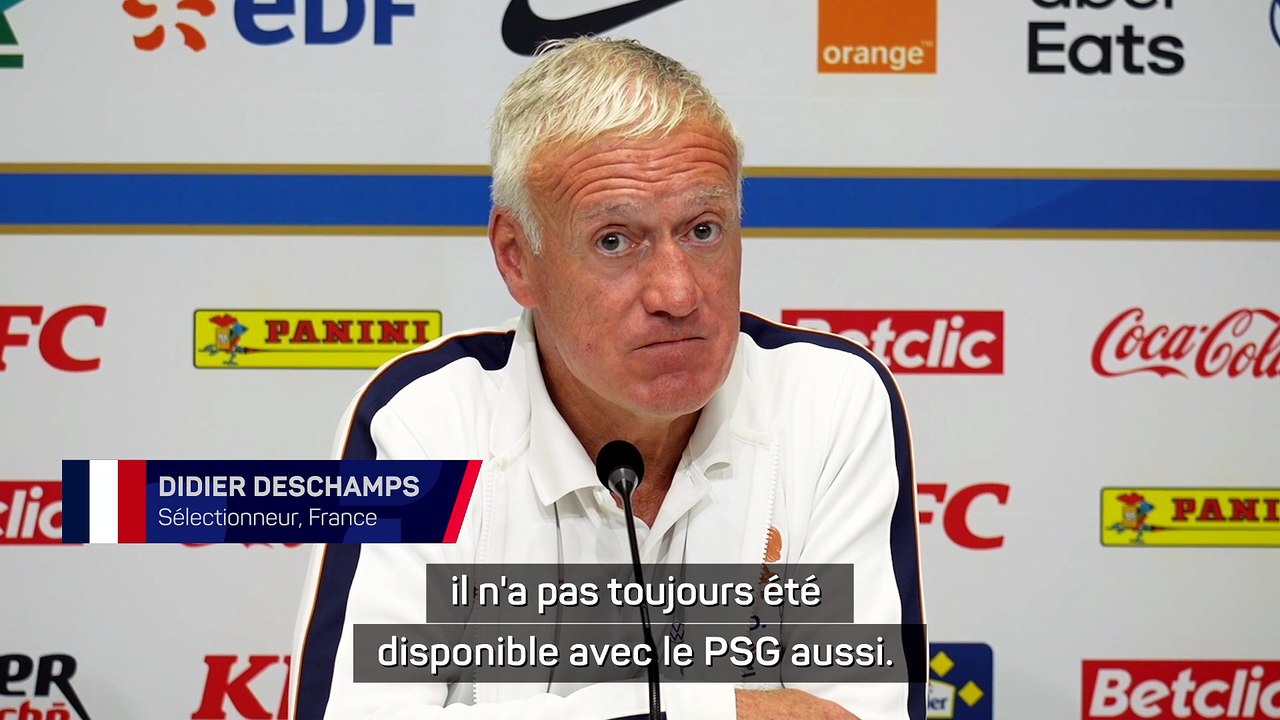 Deschamps sur Dembélé : "Quand il est là..."