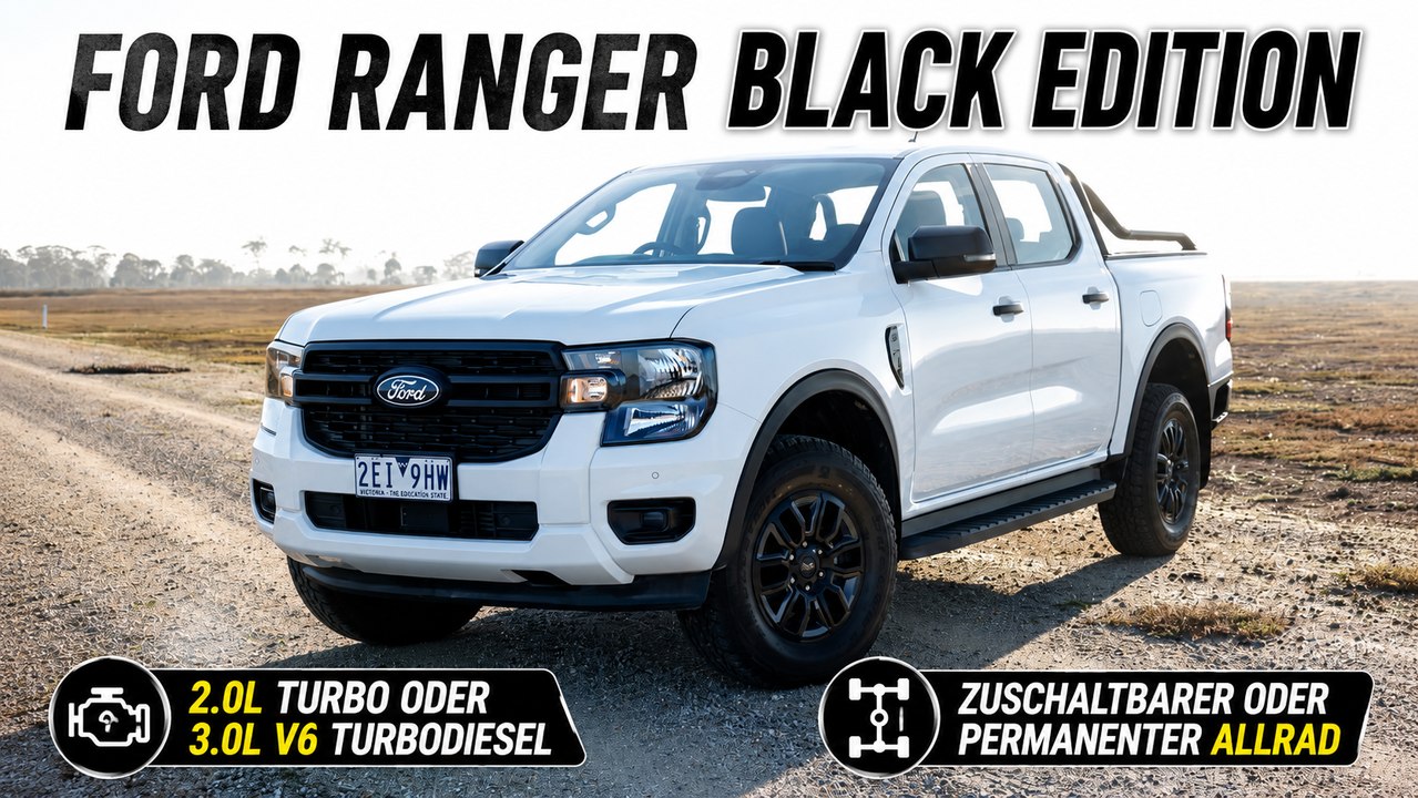 2026 Ford Ranger Black Edition 2026: Mehr Style, mehr Präsenz