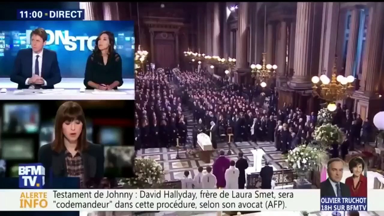 2018 - Johnny Hallyday - Laura Smet Veut Contester le Testament de son Père (Journal BFM TV, Février)