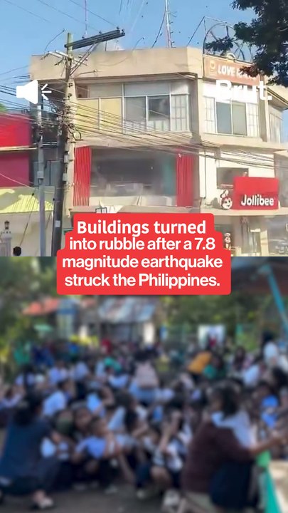7.8 magnitude earthquake struck southern Philippines, damaging buildings and injuring hundreds