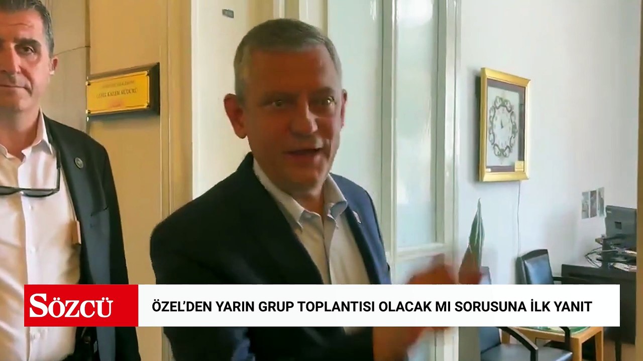 Özgür Özel'den yarın grup toplantısı olacak mı sorusuna ilk yanıt