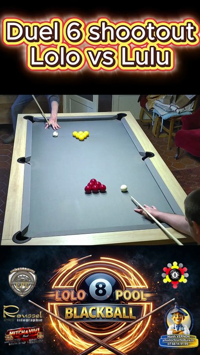 Duel 6 shootout Lolo vs Lulu #8ball #8pool #blackball #billard #ultimatepool #pourtoi #fyp #fluxshorts #reels