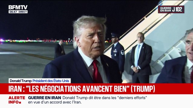 Guerre au Moyen-Orient: Les négociations avec l'Iran se poursuivent , assure Donald Trump