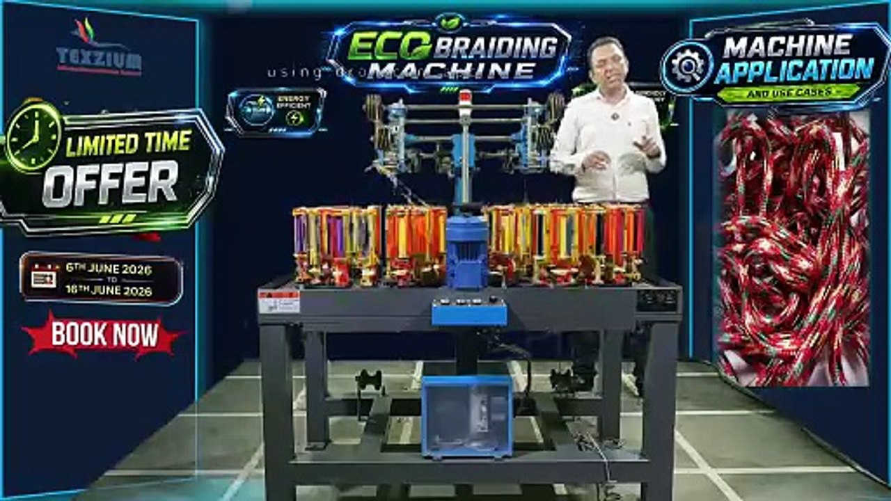 Eco series braiding machine.