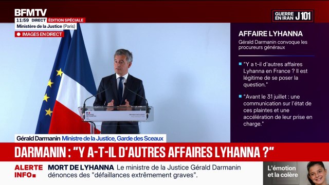 Violences sur les mineurs: Le ministère de la Justice assume les défaillances et les fautes lorsqu'il y en a , déclare Gérald Darmanin