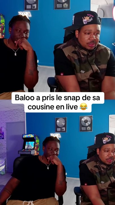 Baloo prend le Snap de sa cousine en live 😂