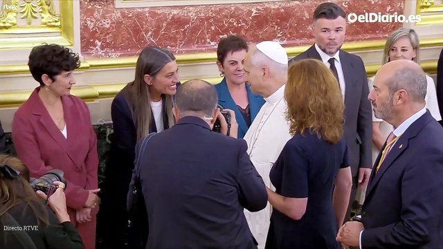 Nogueras (Junts) se dirige al papa en inglés para pedirle que hable catalán en Cataluña-