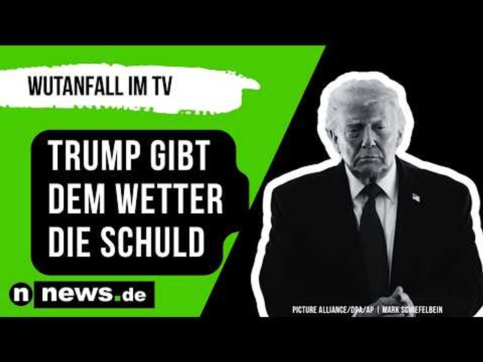 Donald Trump: Wutanfall im TV - US-Präsident gibt dem Wetter die Schuld