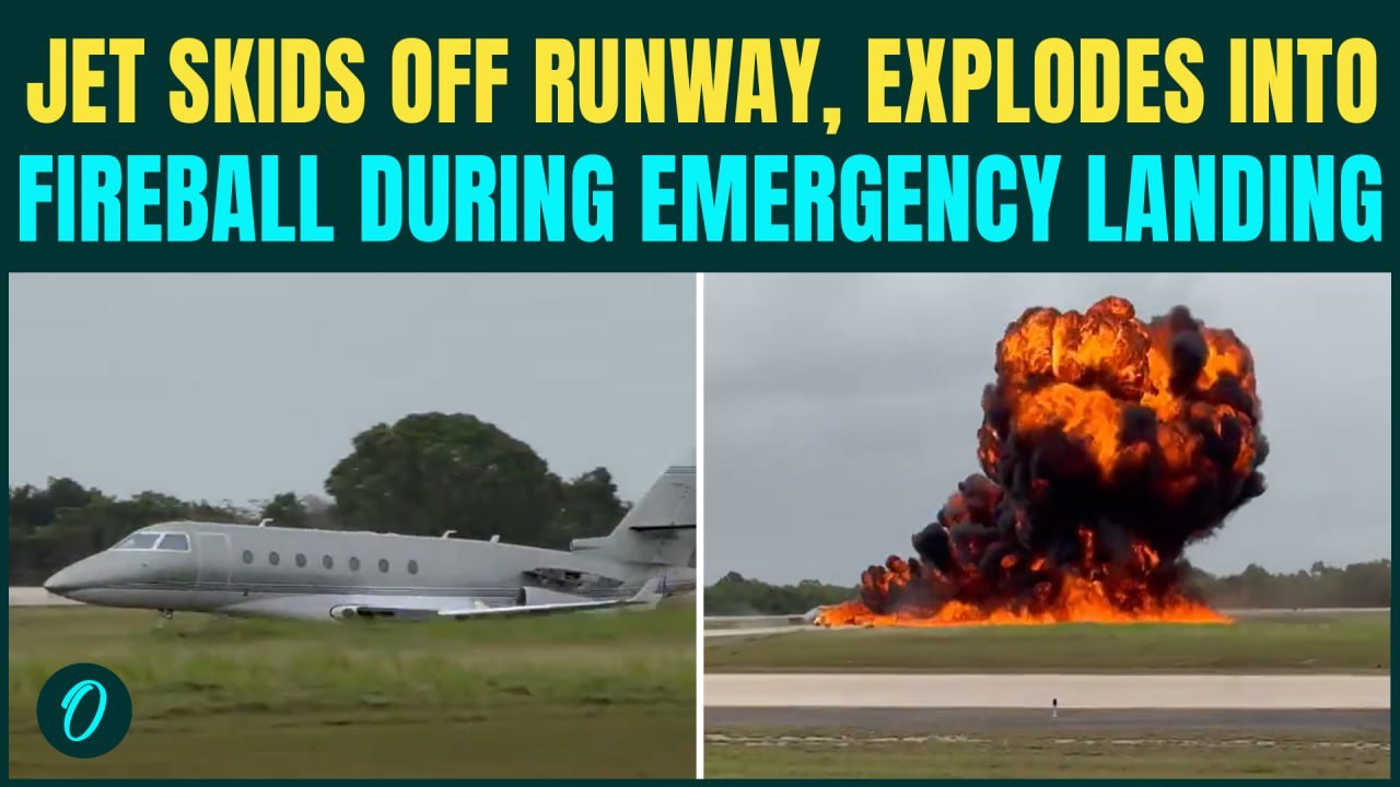 Private Jet CRASHES, Turns Into ‘FIREBALL’ During Emergency Landing At La Romana Airport