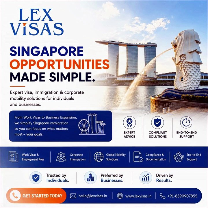 Work Visa to Singapore: Complete Guide for Indians | Corporate Immigration Experts