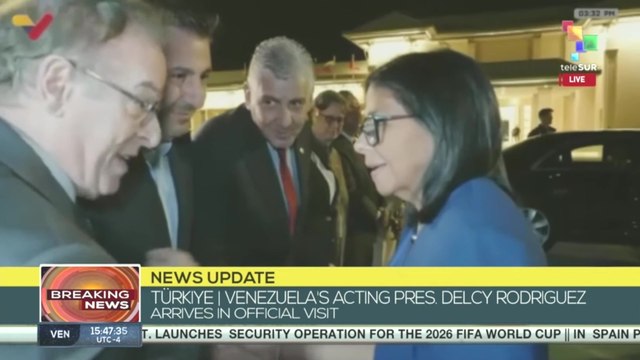 Türkiye | Venezuela’s Act. Pres. Delcy Rodriguez arrives in official visit