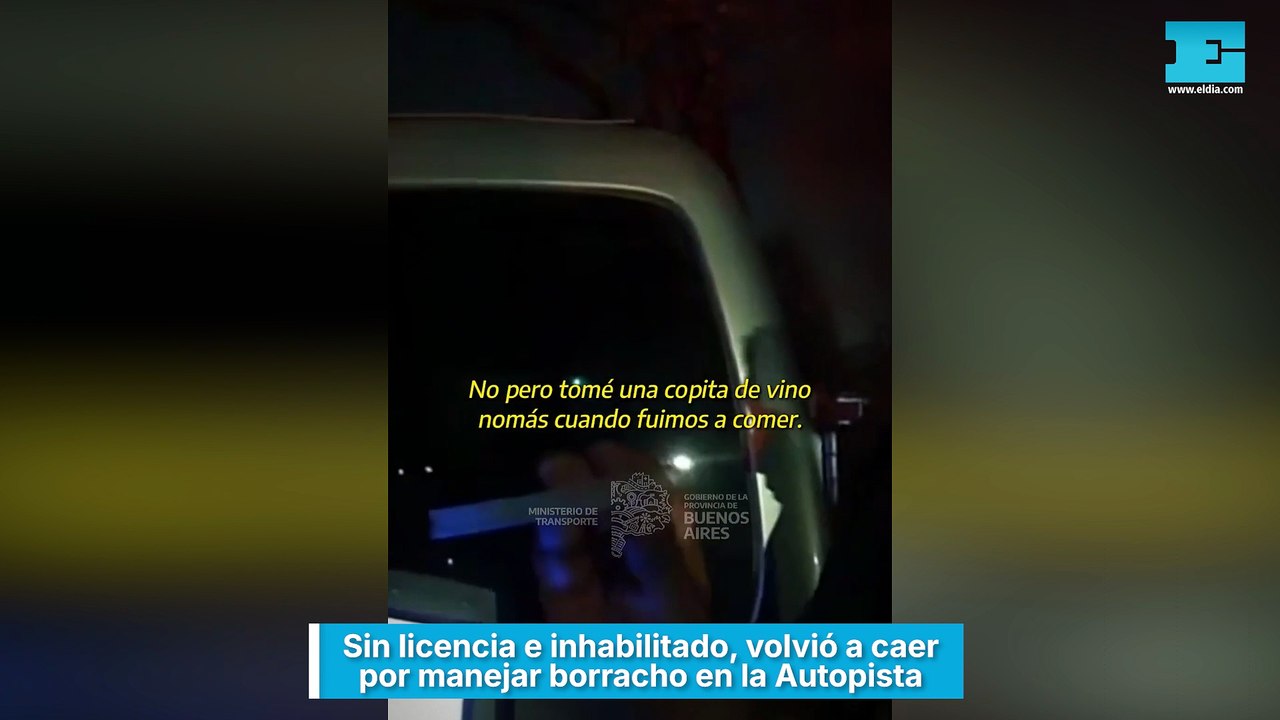 Sin licencia e inhabilitado, volvió a caer por manejar borracho en la Autopista