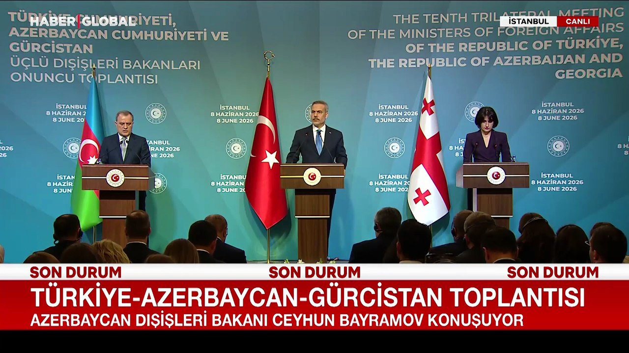 İstanbul'da Türkiye-Azerbaycan-Gürcistan zirvesi! Bakanlardan ortak açıklama