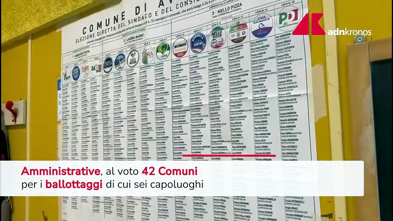 Amministrative, oggi al voto per il ballottaggi fino alle 15