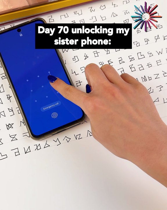 Trying to unlock my sister's phone gone wrong😂