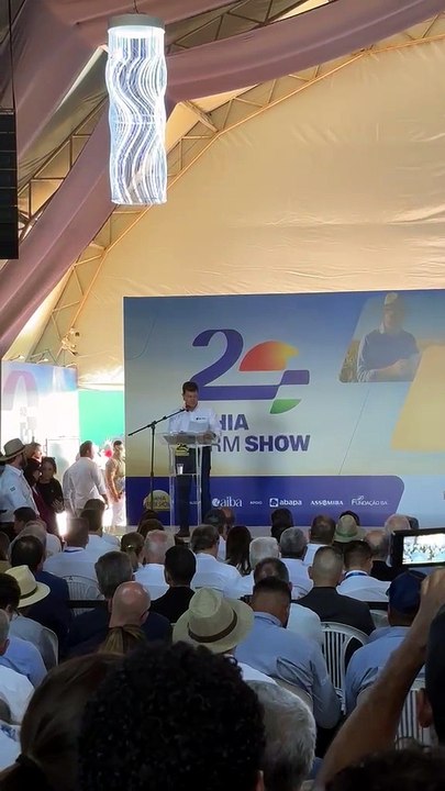 Bahia Farm Show: Presidente projeta crescimento de 60% na produção mundial de alimentos