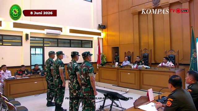 [FULL] Sidang Replik, Oditur Militer Tolak Pleidoi 4 Anggota TNI Terdakwa Penyiram Andrie Yunus
