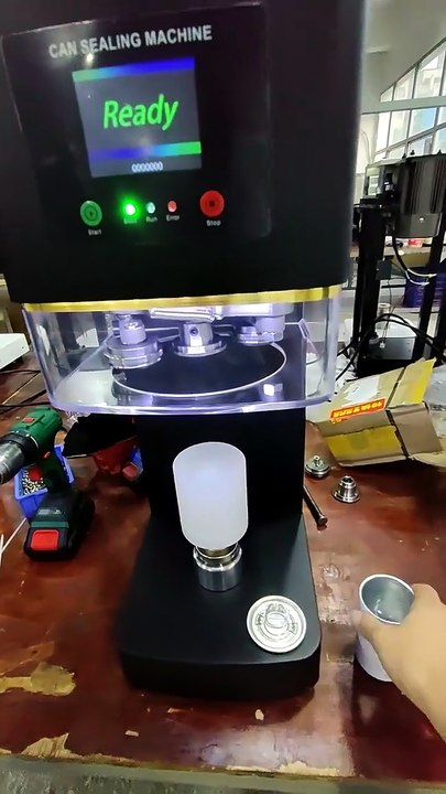 45% OFF Automatic Can Sealing Machine 😱 The Ultimate PET Jar & Soda Can Sealer Every Coffee Shop Needs!