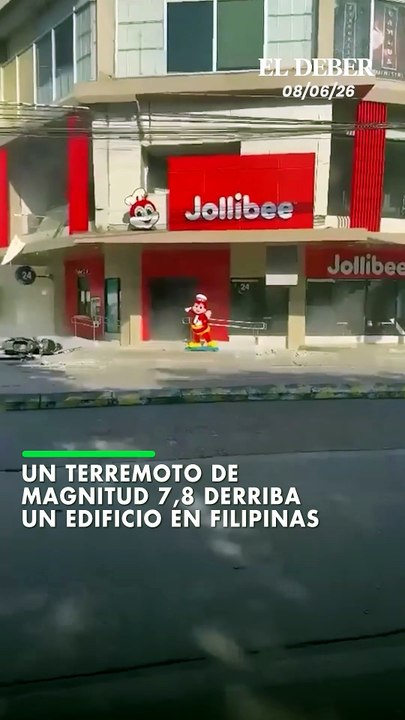 Un terremoto de magnitud 7,8 derriba un edificio en Filipinas