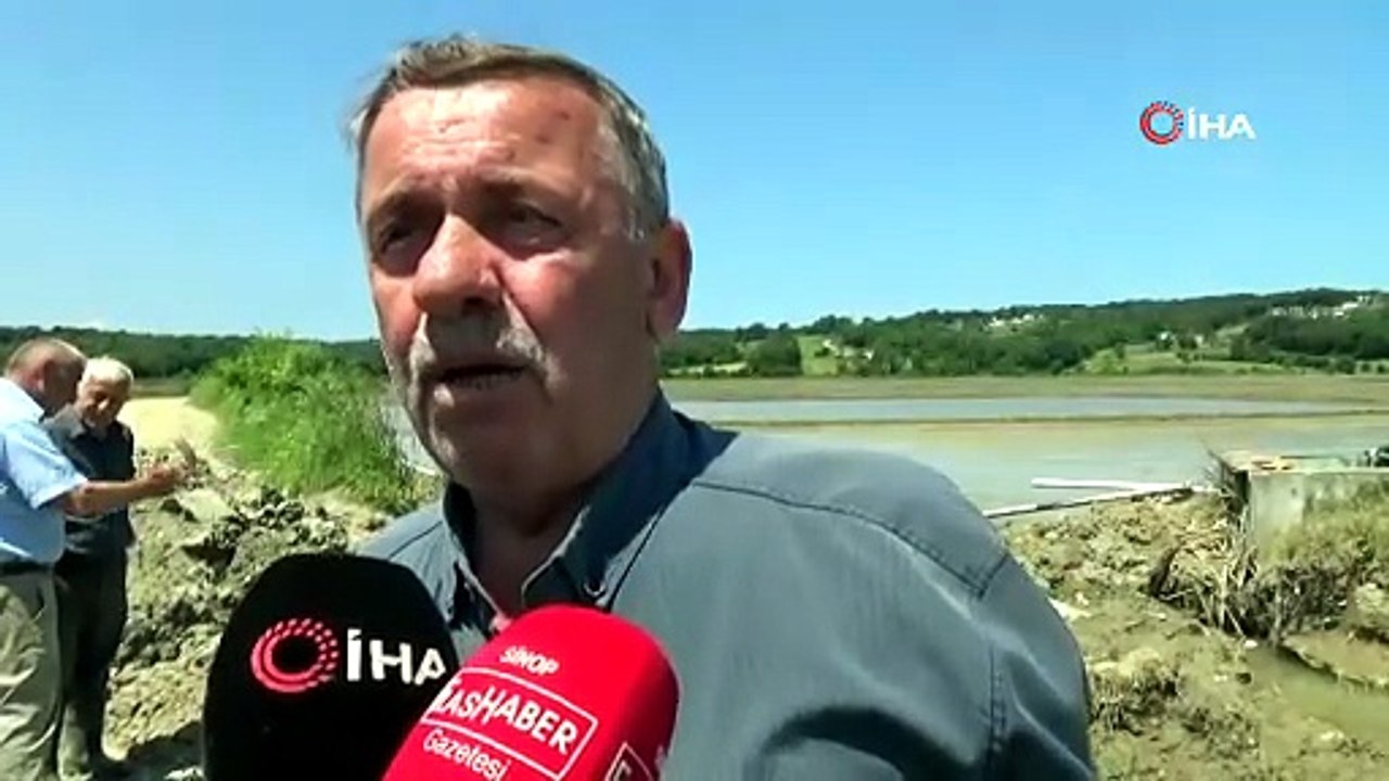 Sinop'ta sulama hattı patladı, çeltik üreticisi tepki gösterdi