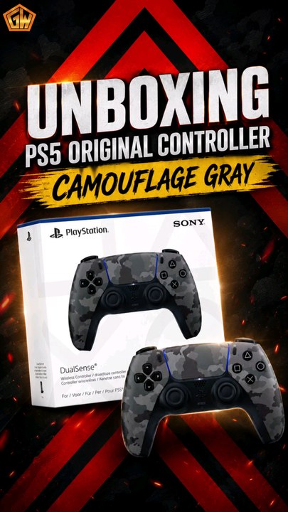 Unboxing Ps5 Orignal Controller Camouflage Gray