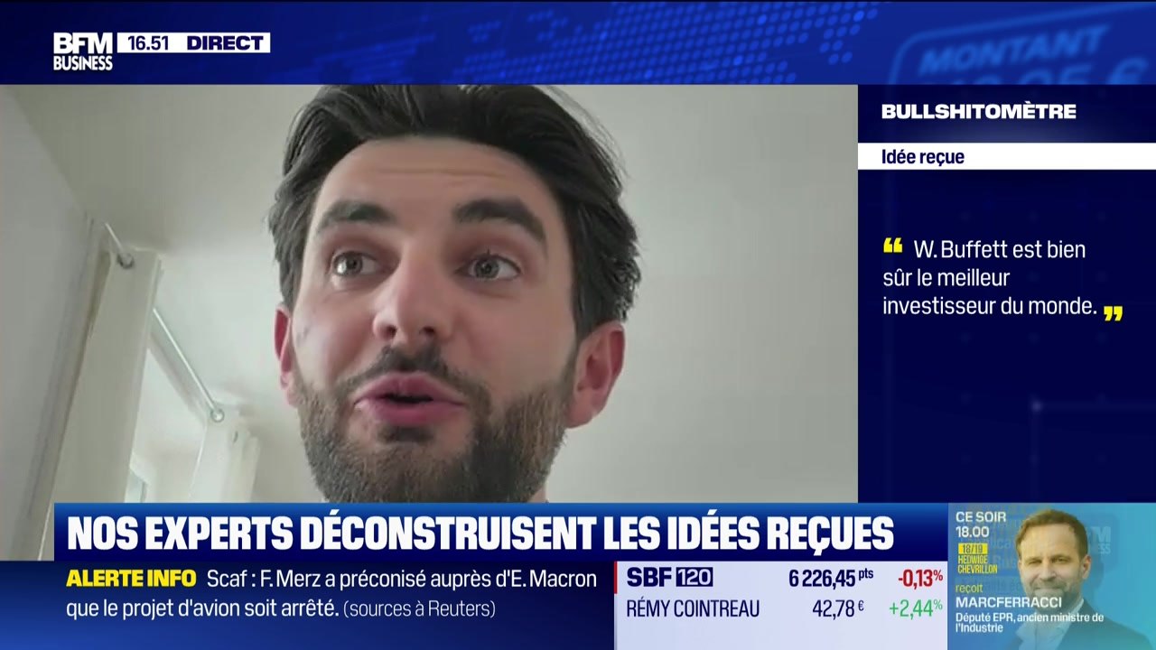 Bullshitomètre : "Warren Buffett est bien sûr le meilleur investisseur du monde" - FAUX répond Lucas Ewig - 08/06