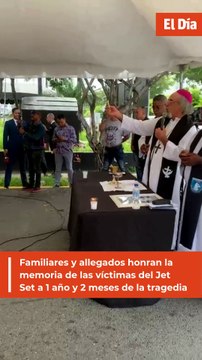 Familiares y allegados honran la memoria de las víctimas del Jet Set a 1 año y 2 meses de la tragedia
