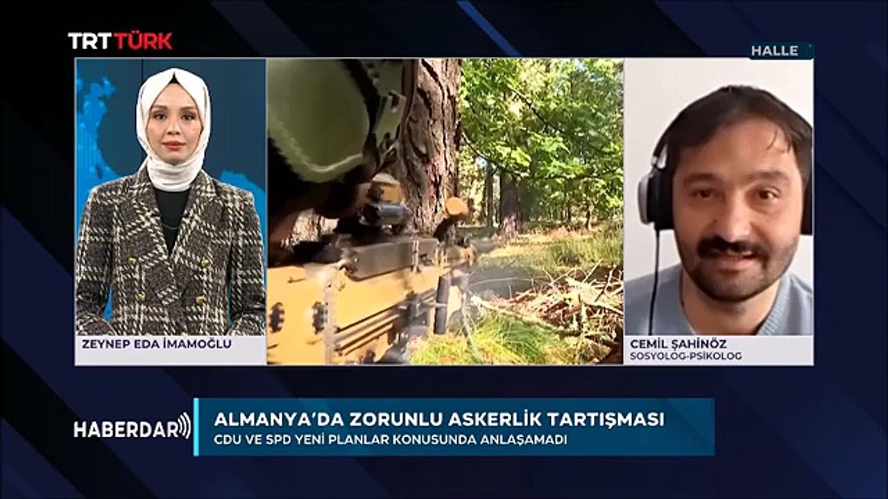 Almanya´da zorunlu askerlik tartismasi koalisyonu böldü (TRT Türk, Haberdar 16.10.2025)