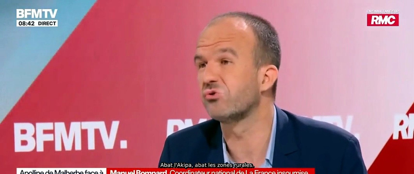 Manuel Bompard LFI RMC 08 06 26 je méprise les zones rurales et les juifs #manuelbompard #LFI #antisémitisme #agriculteur