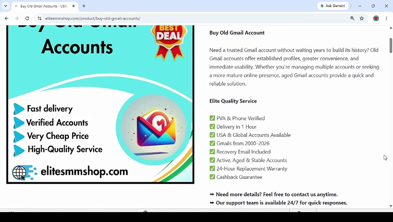 Top 20 Reasons People Consider Buying Old Gmail Accounts: Benefits and What You Should Know