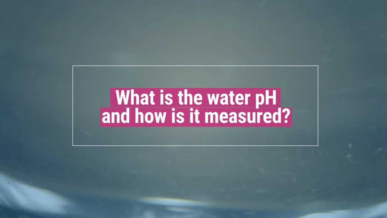 What is water pH and how is it measured?